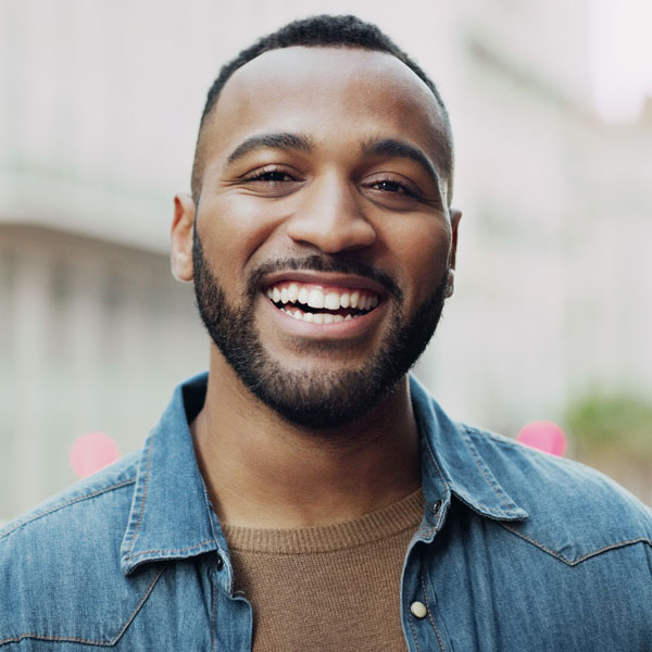 man smiling