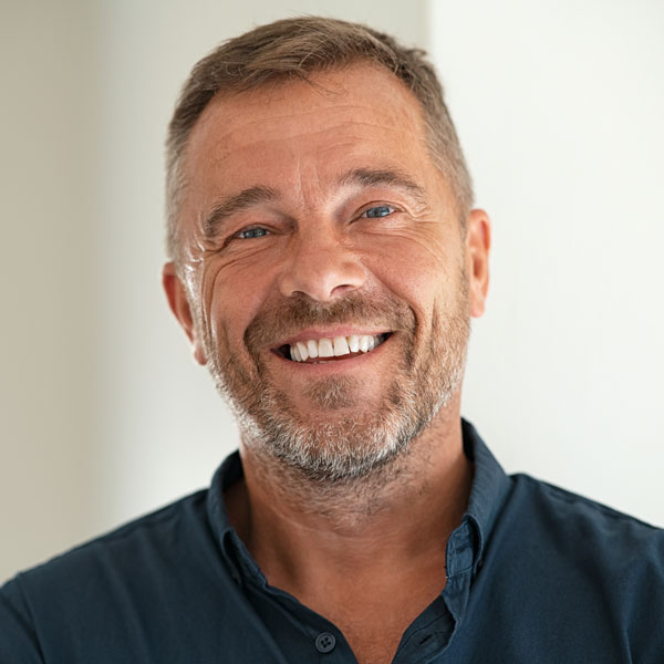 man smiling